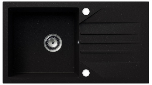 Evinion - czarny brokat srebrny