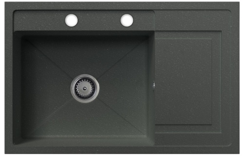 Zlewozmywak granitowy Viero w kolorze szary metalik