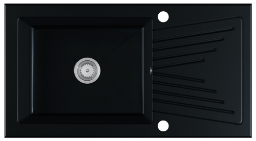 Baricco zlewozmywak granitowy czarny mat