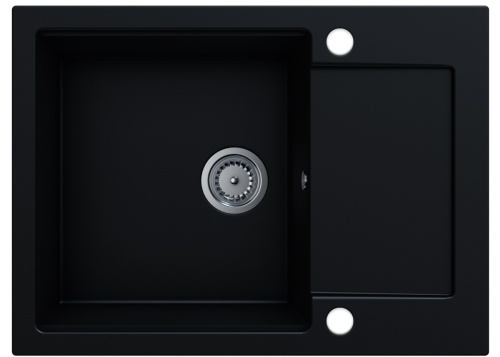 Zlewozmywak granitowy - Unito (czarny mat)