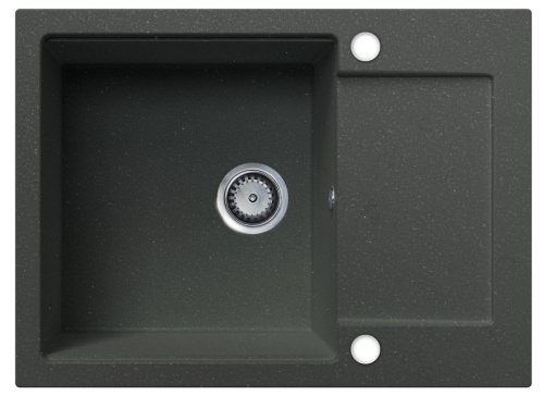 Zlewozmywak granitowy - Unito (szary metalik)