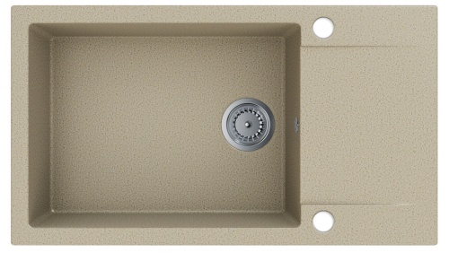 Zlewozmywak granitowy FORT piaskowy (z ociekaczem)
