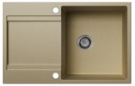 Zlewozmywak granitowy GIOKO z ociekaszem piaskowy