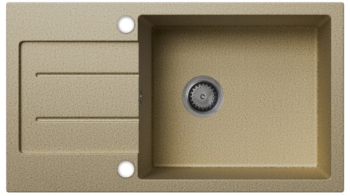 Zlewozmywak granitowy z ociekaczem RAFAEL beżowy