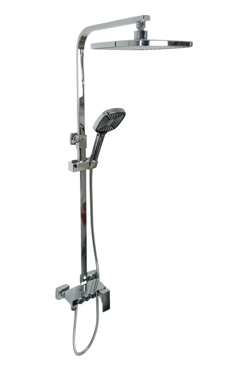 MAXIMO Zestaw natryskowy z baterią deszczownica CHROM