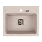 Zlewozmywak kuchenny granitowy 1-komorowy beżowy YORK