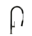 Bateria kuchenna z wyciąganą wylewką LIRA Black Chrom STELLMAN