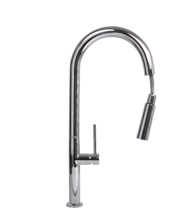 Bateria LIRA chrom STELLMAN wylewka wyciągana