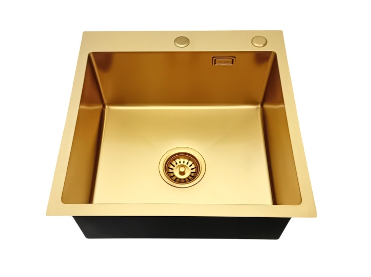 Zlew stalowy złoty 5050