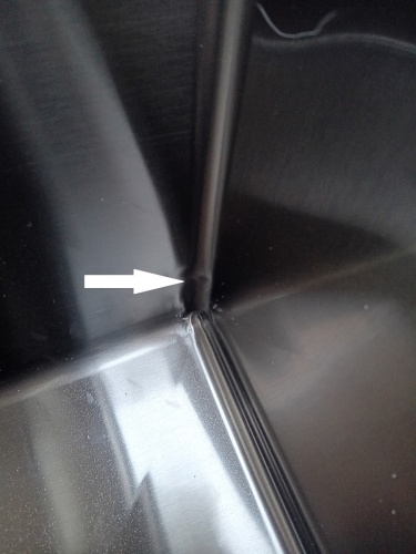 Zlewozmywak stalowy czarny 40x50 OUTLET