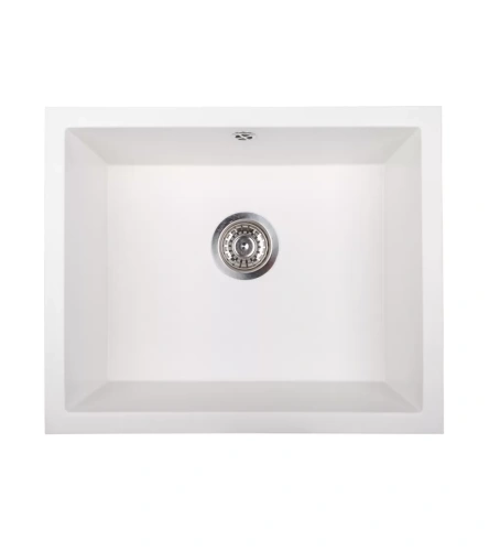 Zlewozmywak granitowy biały JUNIT 56