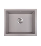 Zlewozmywak granitowy podwieszany jednokomorowy JUNIT 56 szary