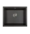 Zlewozmywak granitowy Junit 56 (czarny metalik)