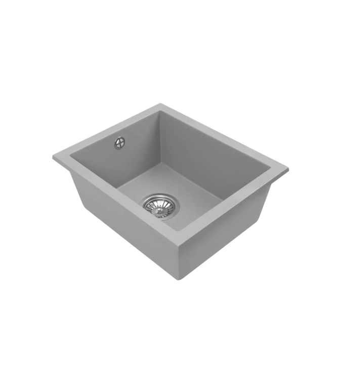 Zlewozmywak JUNIT 38 szary granitowy podwieszany jednokomorowy