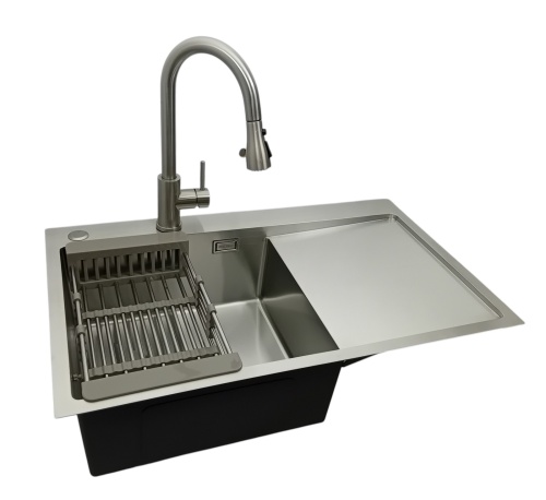 Zlewozmywak + Bateria + Koszyk - zestaw