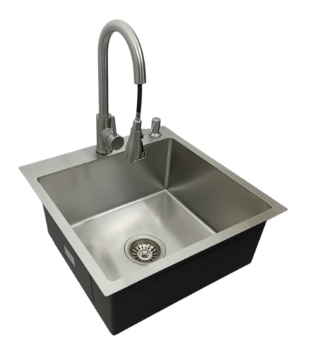 Zlewozmywak 5050 inox + dozownik + bateria