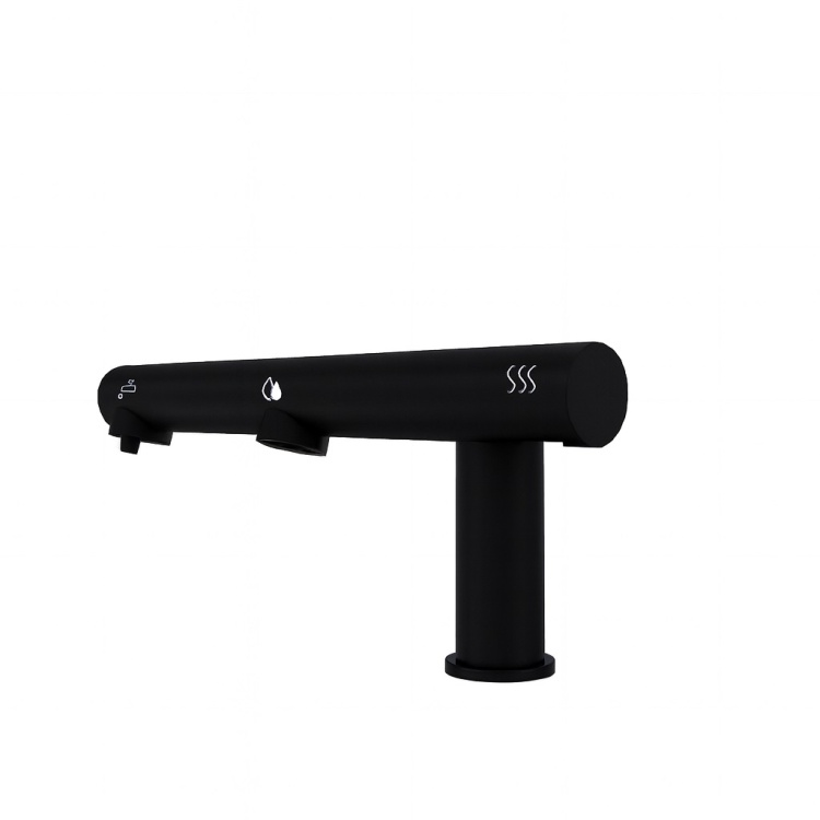 Bateria bezdotykowa umywalkowa Power 3w1 dozownik suszarka CZARNA