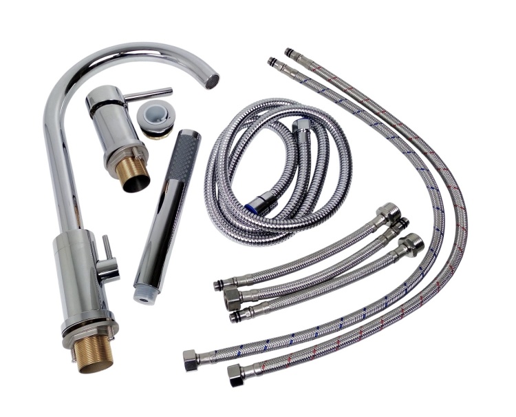 UNO Bateria wannowa 3 otworowa CHROM połysk