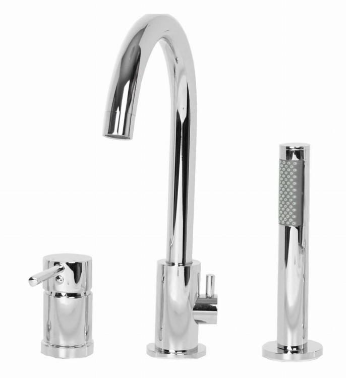 UNO Bateria wannowa 3 otworowa CHROM połysk