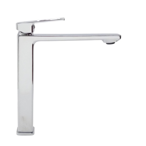 Nowoczesna bateria umywalkowa nablatowa VORO chrome