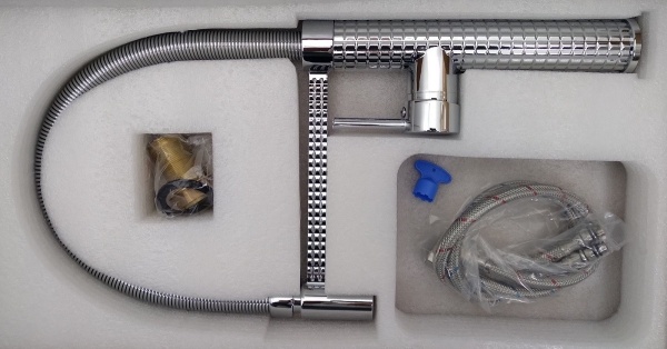 Bateria kuchenna stojąca VELOR chrom - zestaw