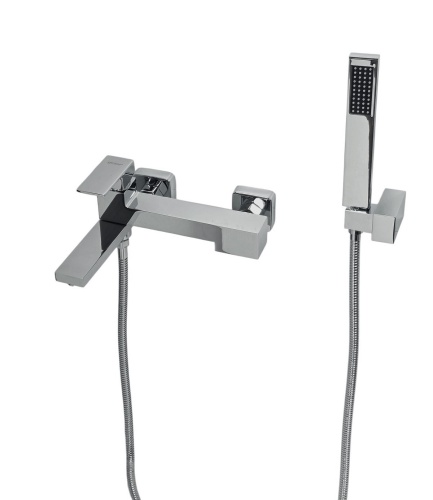 Bateria wannowa natryskowa prysznicowa QATRO chrom (składana wylewka)