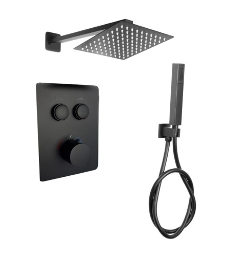 EXEO 2 BLACK termostatyczna bateria podtynkowa 30