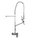 Bateria kuchenna gastronomiczna wysoka Ścienna Chrom