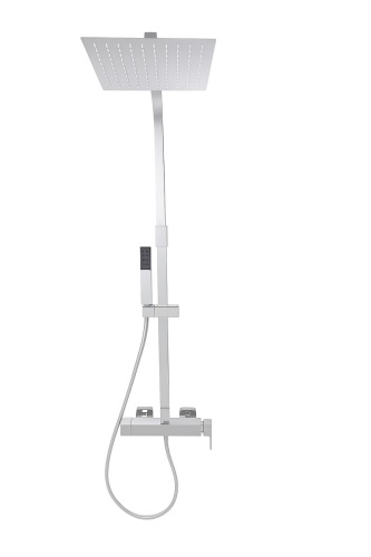 Zestaw natryskowy prysznicowy z deszczownicą QATRO Chrom