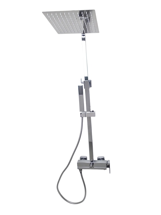 Zestaw wannowo-natryskowy z deszczownicą QATRO Chrom 1633C STELLMAN