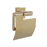 Uchwyt na papier toaletowy z klapką Złoty ARGIO