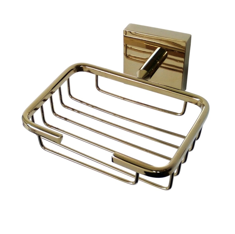 Azurowy złoty uchwyt do mydelniczki ARGIO STELLMAN