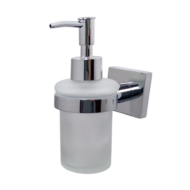 Dozownik do płynu ARGIO chrom szkło + metal