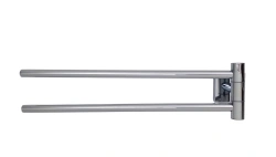 Wieszak na ręcznik ruchomy podwójny ARGIO Chrom STELLMAN®