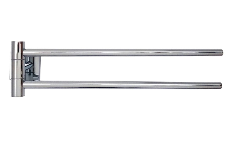 Wieszak ręcznik ruchomy podwójny Chrom