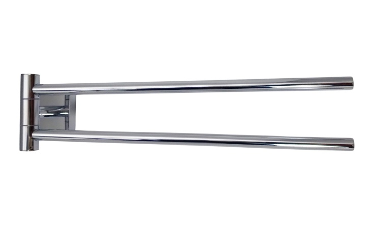 Wieszak ręcznik ruchomy podwójny chrom Argio