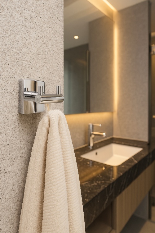 Wieszak mały podwójny chrom Argio - rysunek-techniczny lazienka