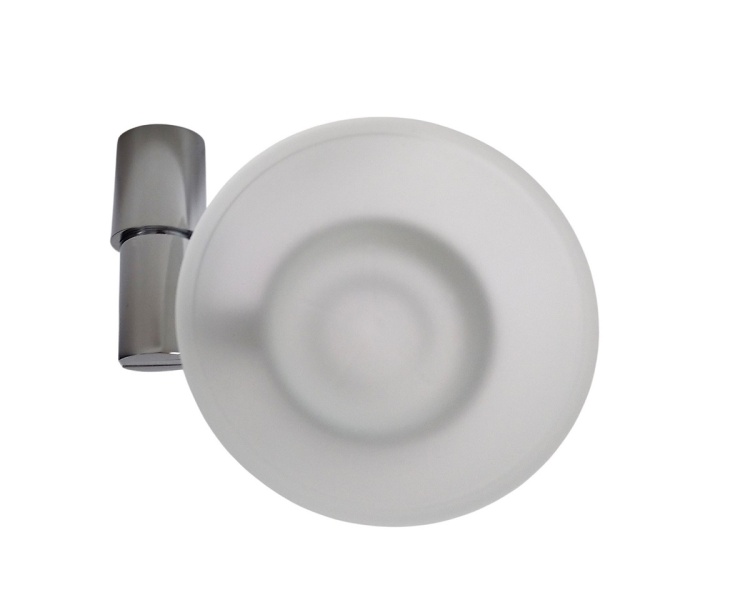 Uchwyt mydelniczki szkło + chrom metal