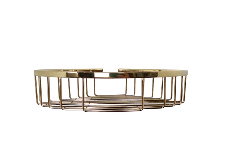 Półka narożna złota