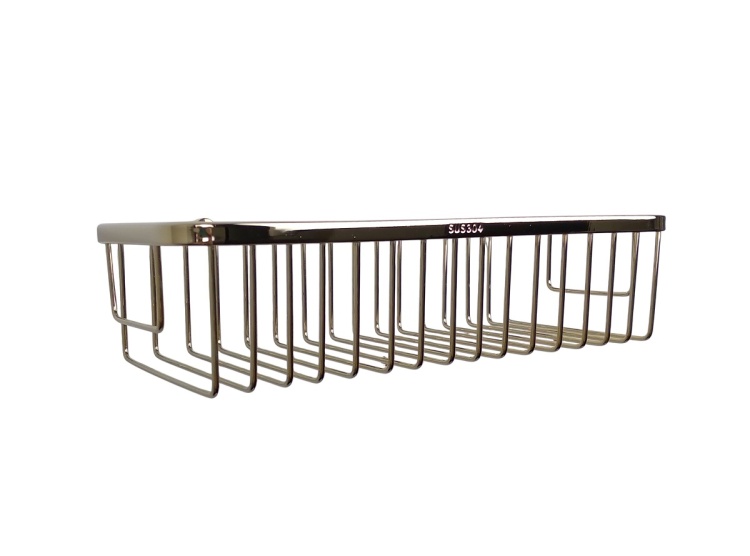 Koszyk metal do łazienki złoty