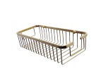 Koszyk metalowy do łazienki złoty Linora