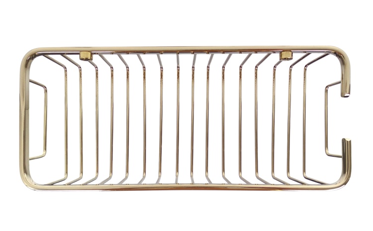 Złoty koszyk metalowy Linora