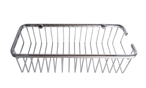 Koszyk metalowy chromowany do łazienki