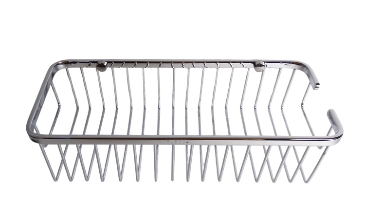 Koszyk metalowy chromowany do łazienki