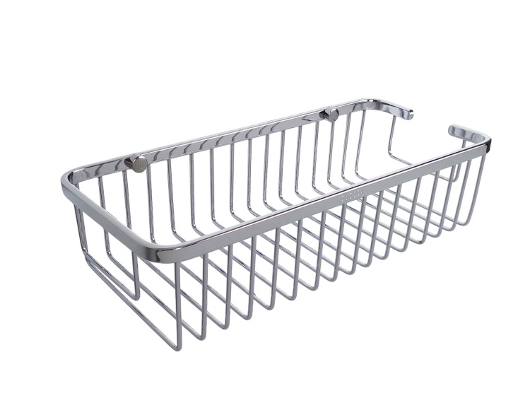 Koszyk metalowy do łazienki chromowany