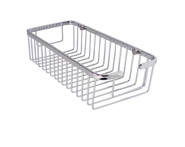 koszyk metalowy do łazienki chromowany Linora