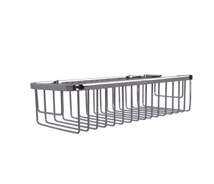 Koszyk metalowy do łazienki chromowany prostokąty