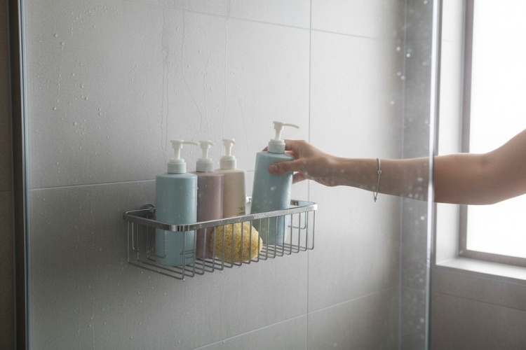 Koszyk metalowy do łazienki chrom - zdjęcie przykladowe