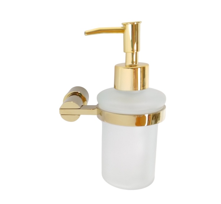 Linora dozownik do mydła ścienny złoty