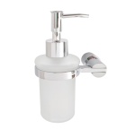 Dozownik do mydła ścienny chrom LINORA